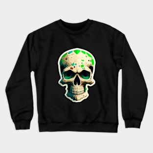 Colorful melting Skull head design #3 Crewneck Sweatshirt